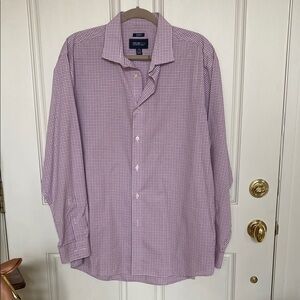 Kenneth Cole Non-Iron Slim Fit Cotton Button Down Shirt 17 1/2” x 34/35